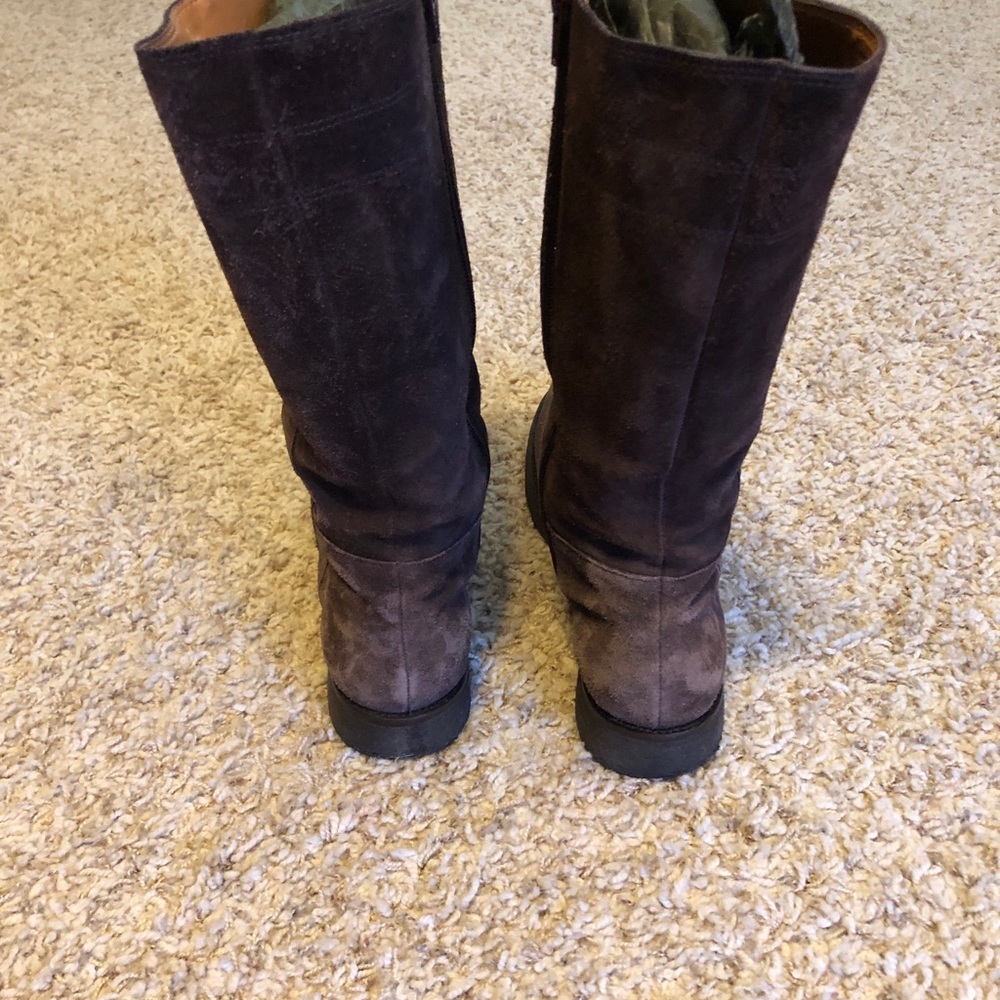 Brown Suede zip up boots - Picture 4 of 8